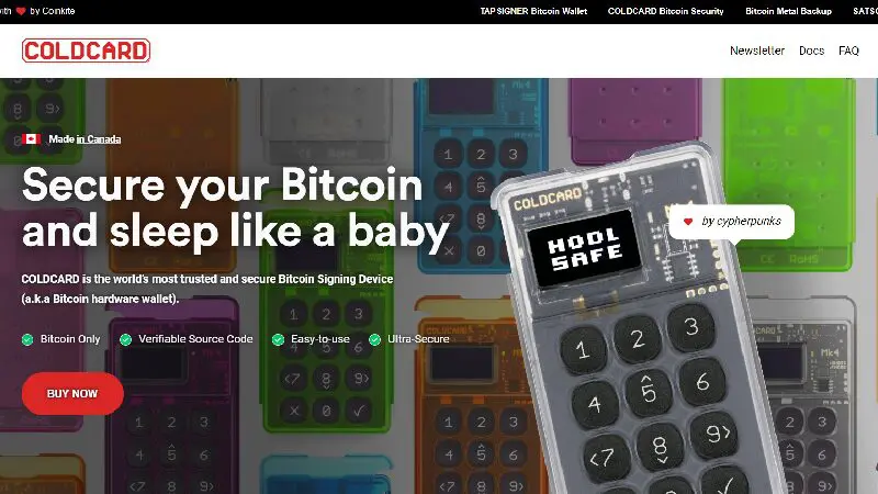 Monedero-ColdCard Monedero-de-criptomonedas-anónimo-ColdCard-sin-KYC