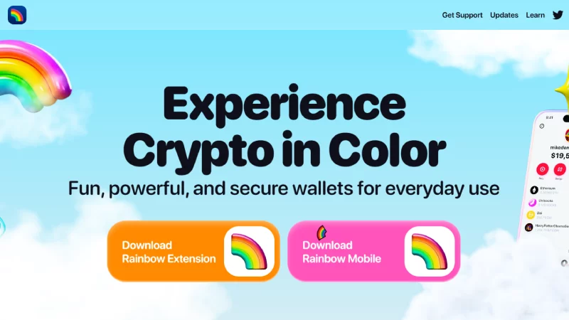 Monedero-Rainbow Monedero-de-criptomonedas-anónimo-Rainbow-sin-KYC