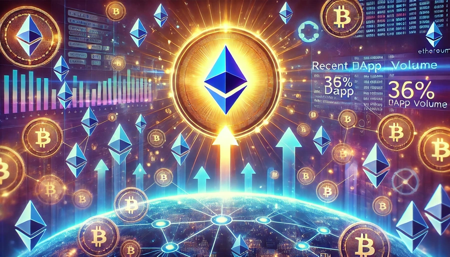 Volumen de DApps en Ethereum sube 36% en una semana