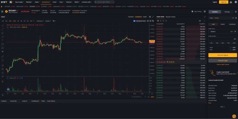 Comprar y vender en Bybit